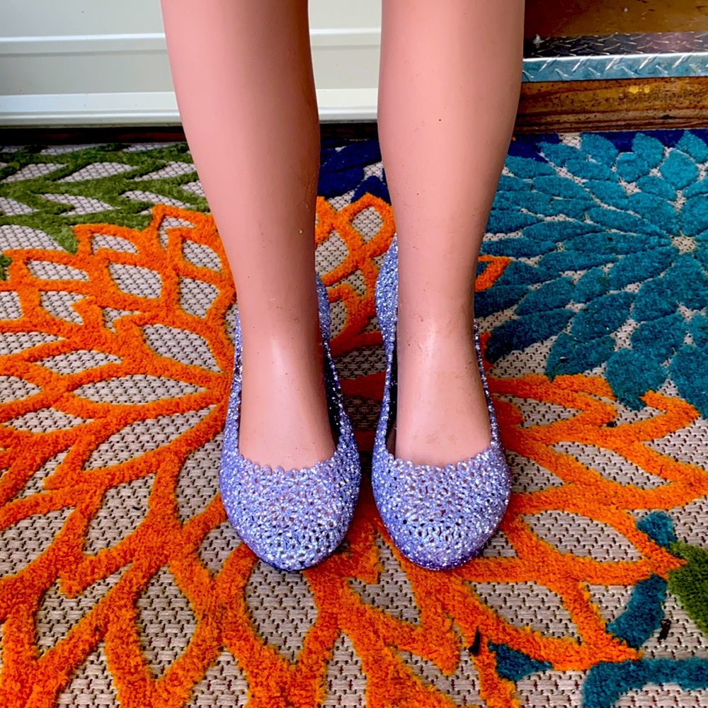 Annie Pinky glitter jelly Shoes ( Las)